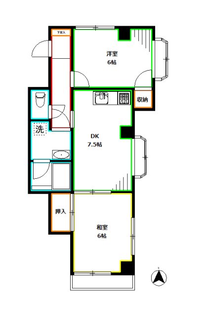 ロイヤルシティⅠ 間取り