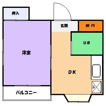 ニチエーイン国立 間取り