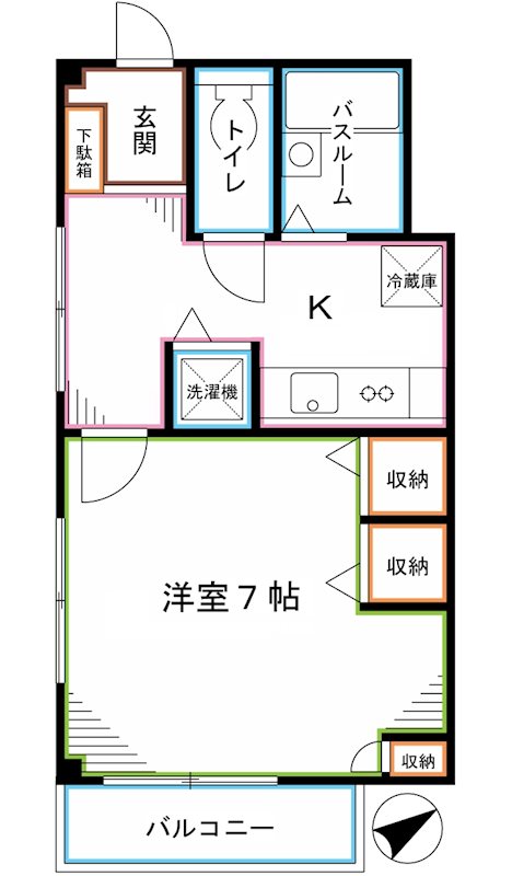 第3小柳コーポ 間取り