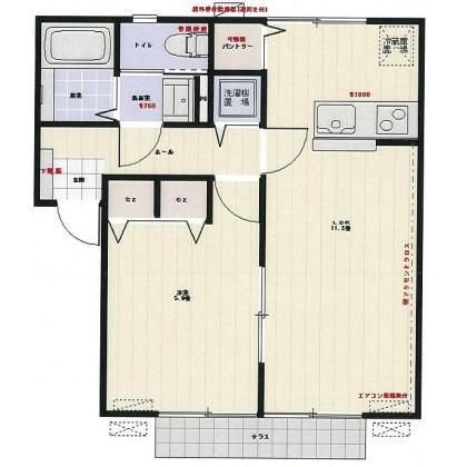 エステートピアファミール・ジンダイ 間取り