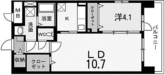 アベニール国立 間取り