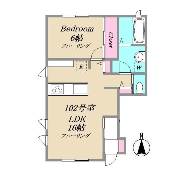 MJメゾンB棟 間取り