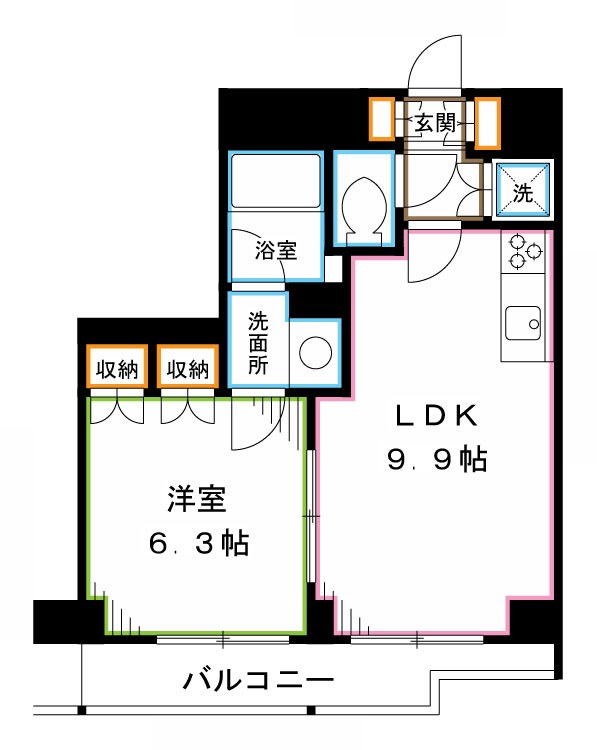 エスティメゾン中野 間取り