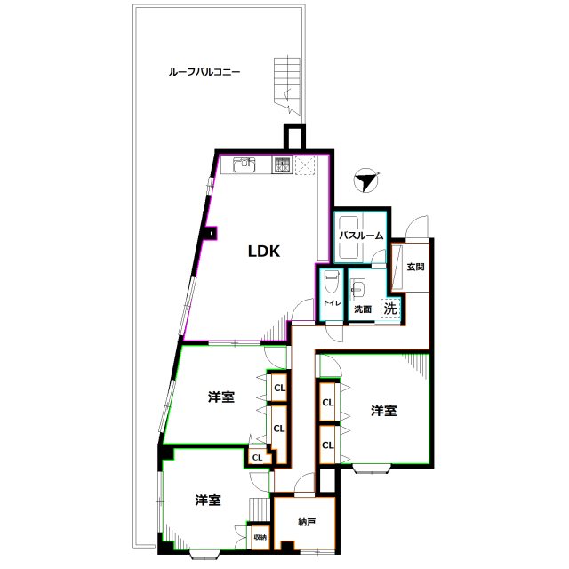 プラティーク三鷹  間取り