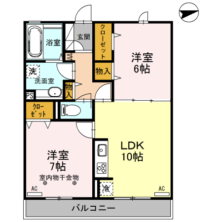 ローズガーデン府中 間取り図