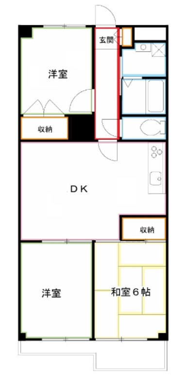 チサンマンション武蔵野 間取り