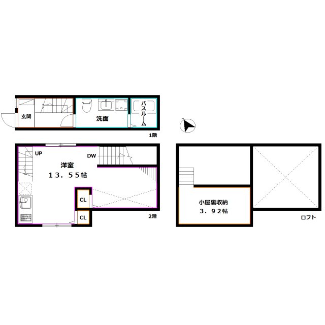 GreenTerraceⅡ 間取り