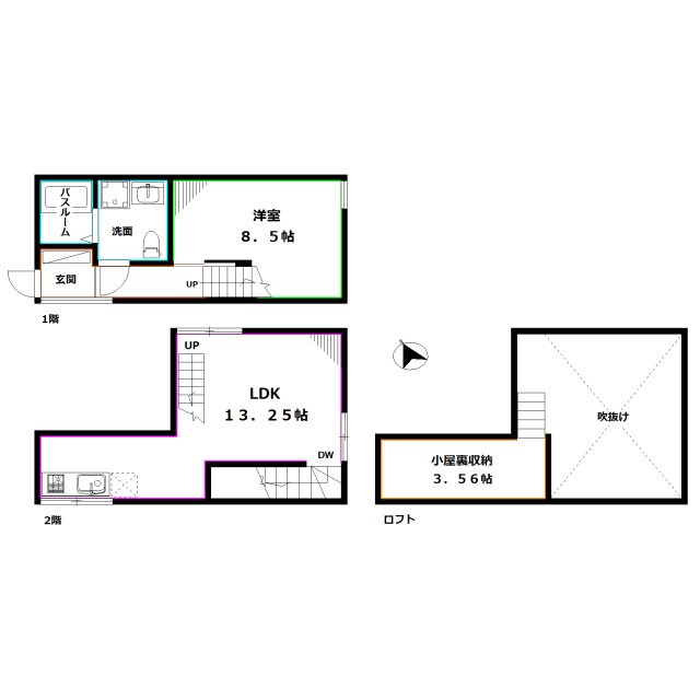 GreenTerraceⅡ 間取り図