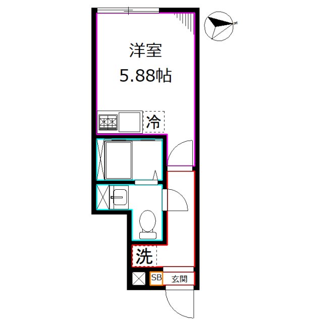 カインドネス国分寺本多 間取り