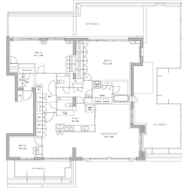 パークシティ浜田山D棟  間取り