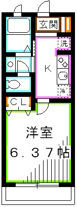 APARTMENT SHIRAISHI 間取り