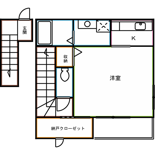 ブォーナフォルトゥーナ吉祥寺 間取り