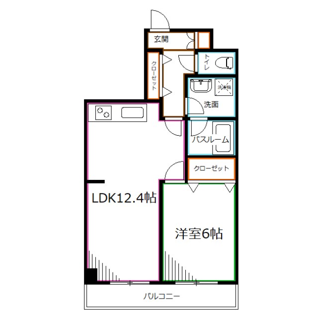 モンシャトー国分寺明星 間取り