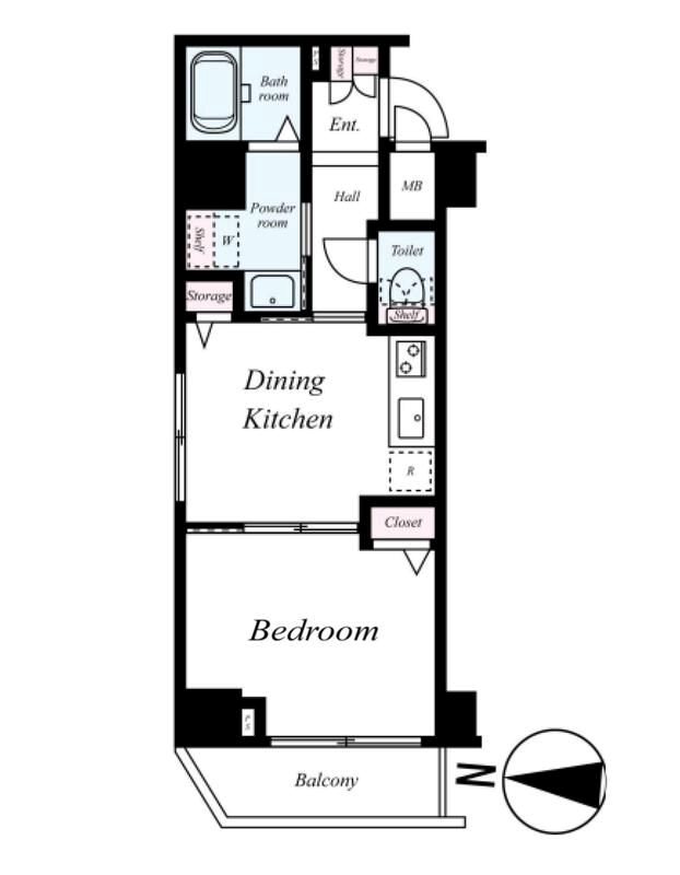 フェニックス方南町弐番館 間取り図