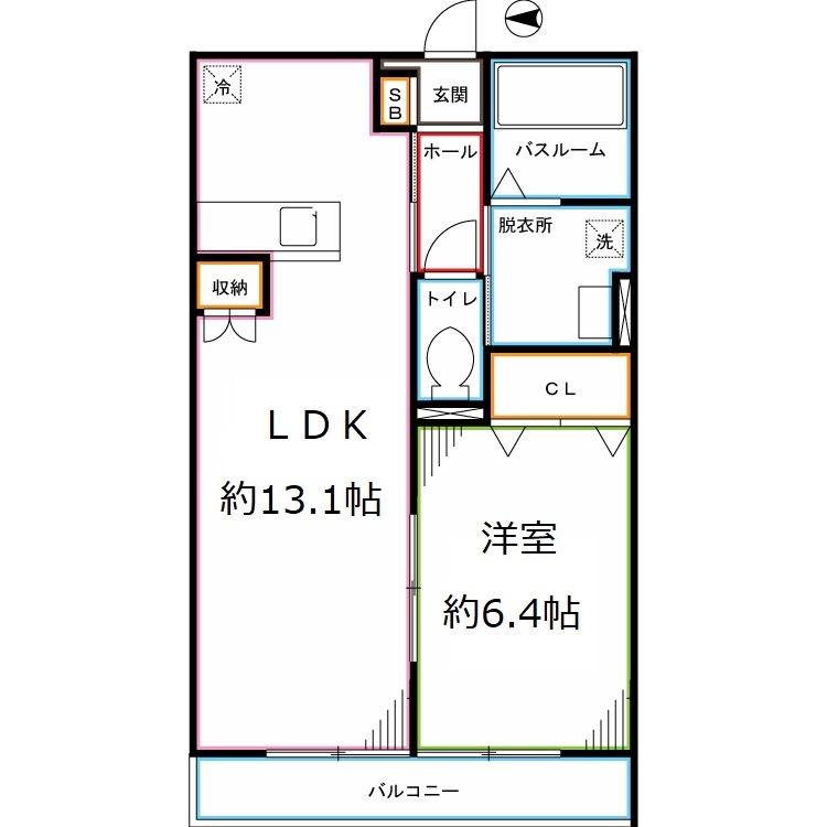 エルメゾン学園東 間取り図