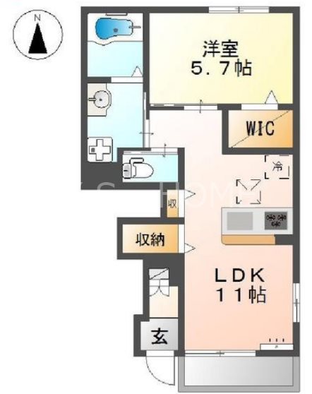 エクセル・ヴィラA 間取り