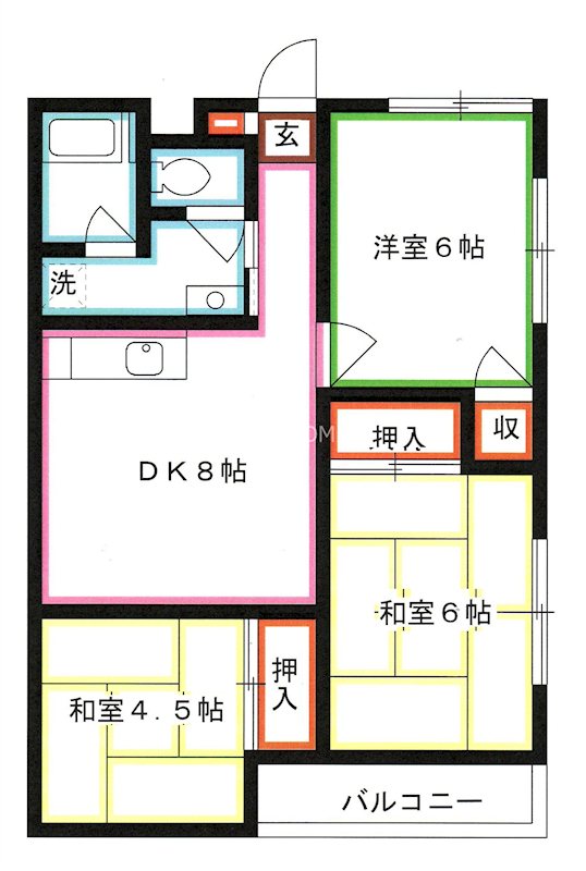 クローバーハイツ 間取り