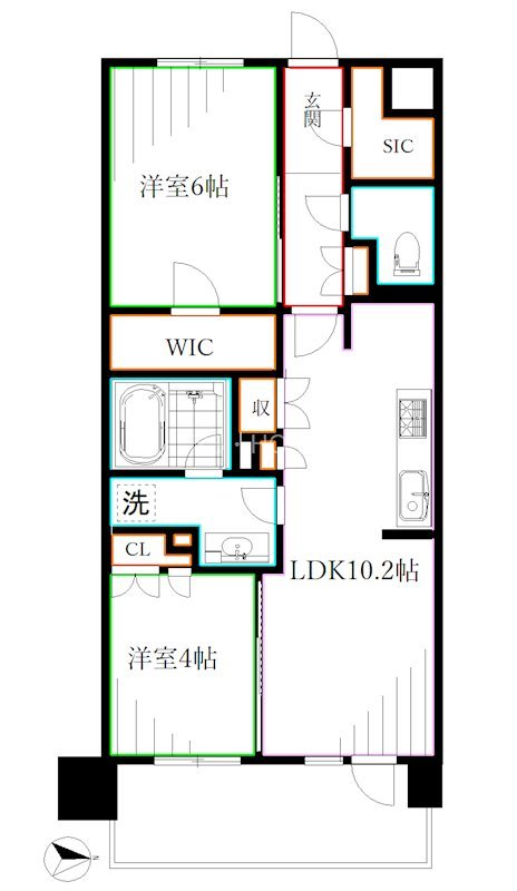 トラープランド蒼麗館 間取り図