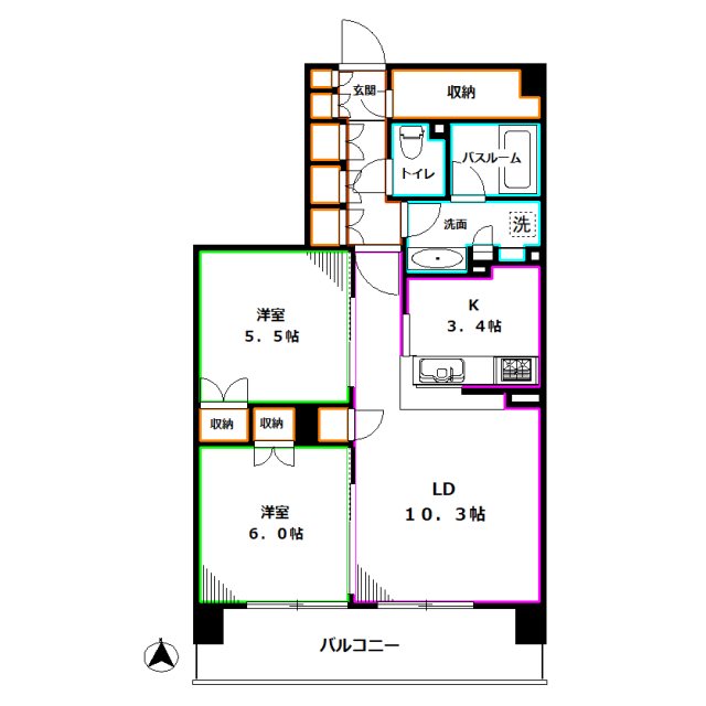 トラープランド蒼麗館 間取り