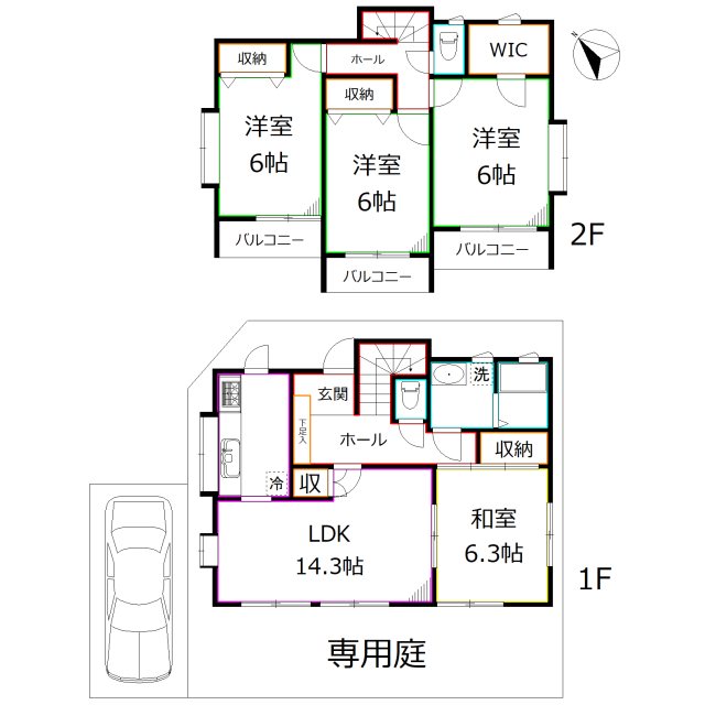 大井貸家 間取り