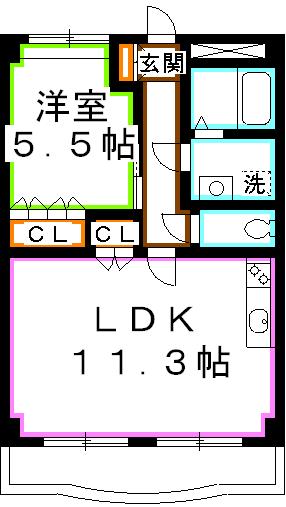 花町コマ  間取り