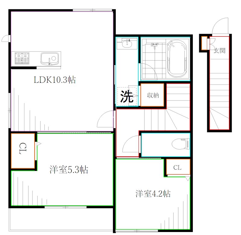 シティパル富士本 間取り