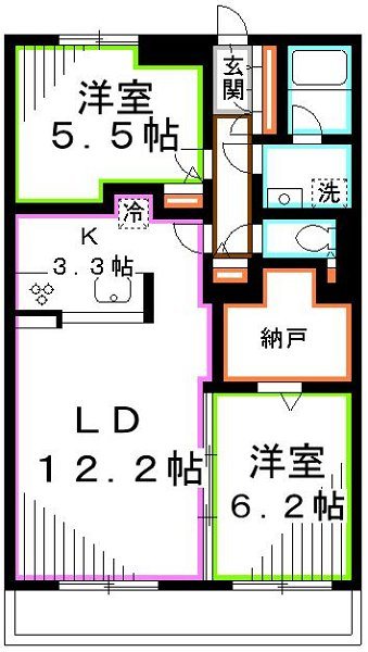 つつじヶ丘アイランドコート 間取り