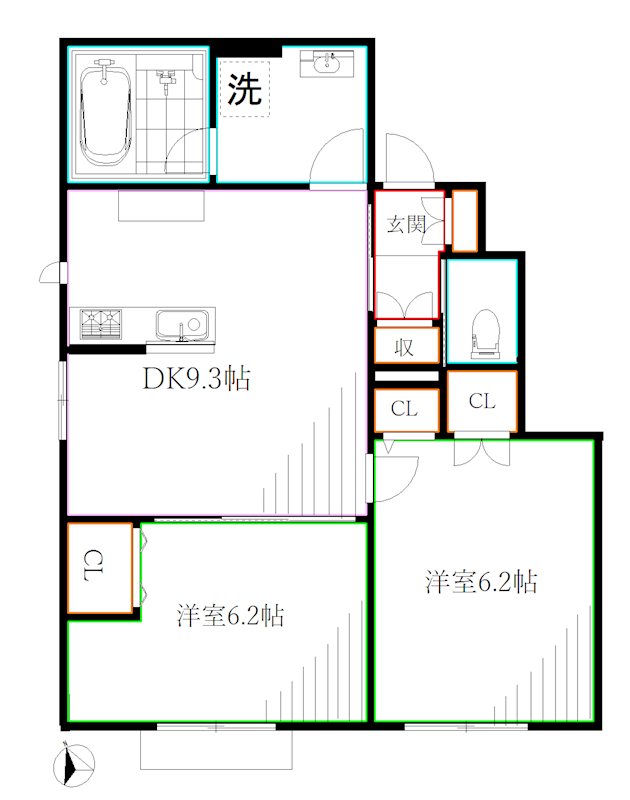 シティパル富士本 間取り