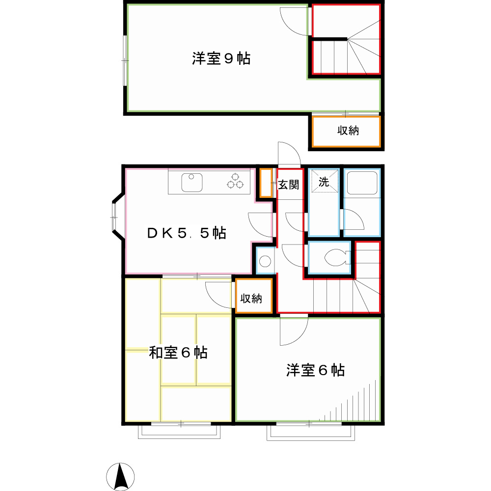ハイツムサシノ8 間取り