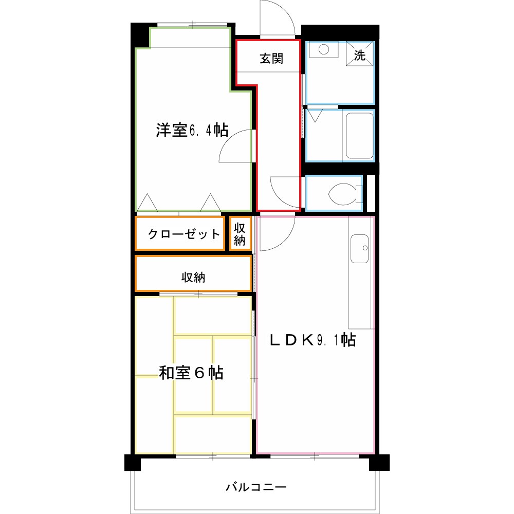 コーポレート武蔵境 間取り