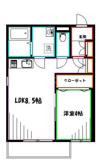 Ｋａｙｕ　Ｍａｎｉｓ  間取り