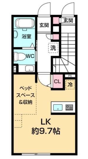クロストラーダ国立 間取り図