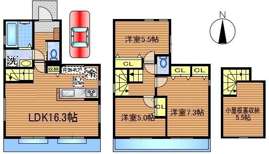 保谷町5丁目15番地戸建 間取り