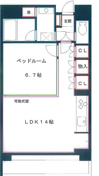 ファシーネ三鷹ハイライズ 間取り