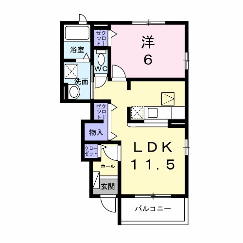 アンソレイユもみじ山 間取り