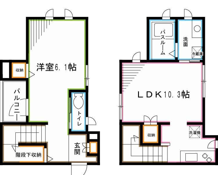 ハイム南阿佐ヶ谷 間取り図