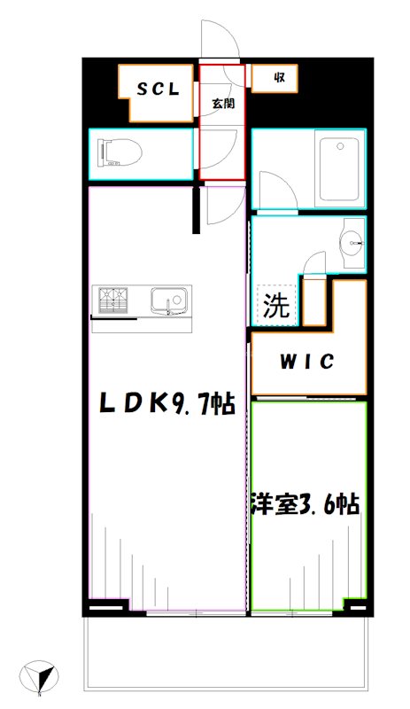 ラクレイス国分寺 間取り