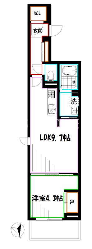 Asset-Court小金井本町　A棟 間取り