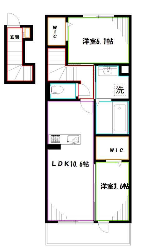 アナシエ下連雀 間取り