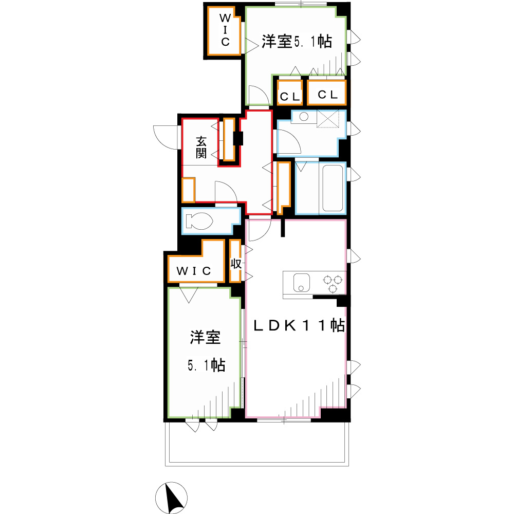 サン・ビューノ 間取り