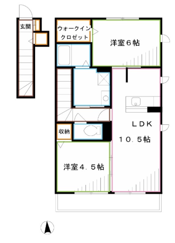 ブラン・トリスターB棟 間取り