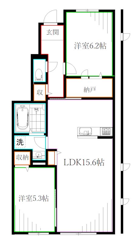 Clasia Jindaiji 間取り