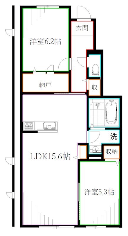 Clasia Jindaiji 間取り