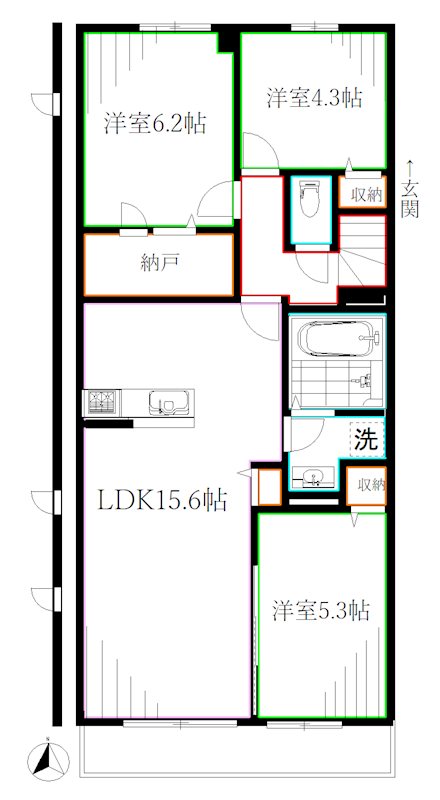 Clasia Jindaiji 間取り