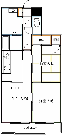 コスモ三鷹台　 間取り