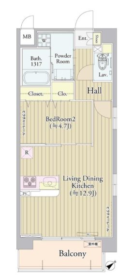 エストレリータ新宿落合 間取り