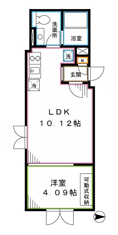 アレーロ上落合 間取り図