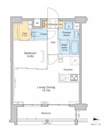 プラウドフラット中野  間取り