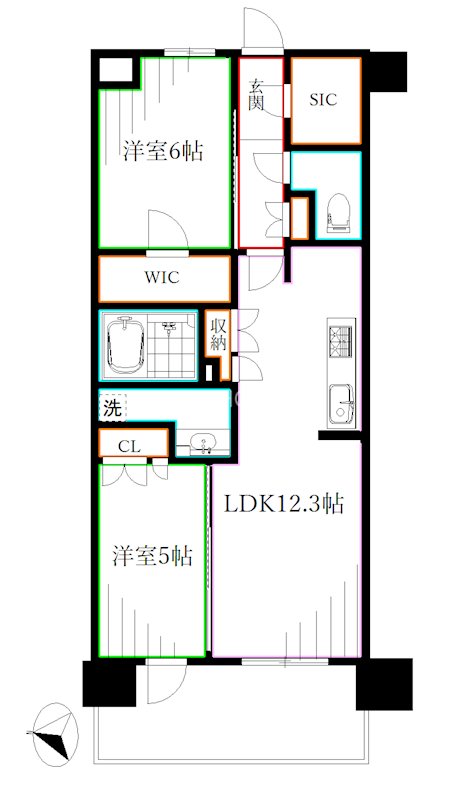 トラープランド蒼麗館 間取り