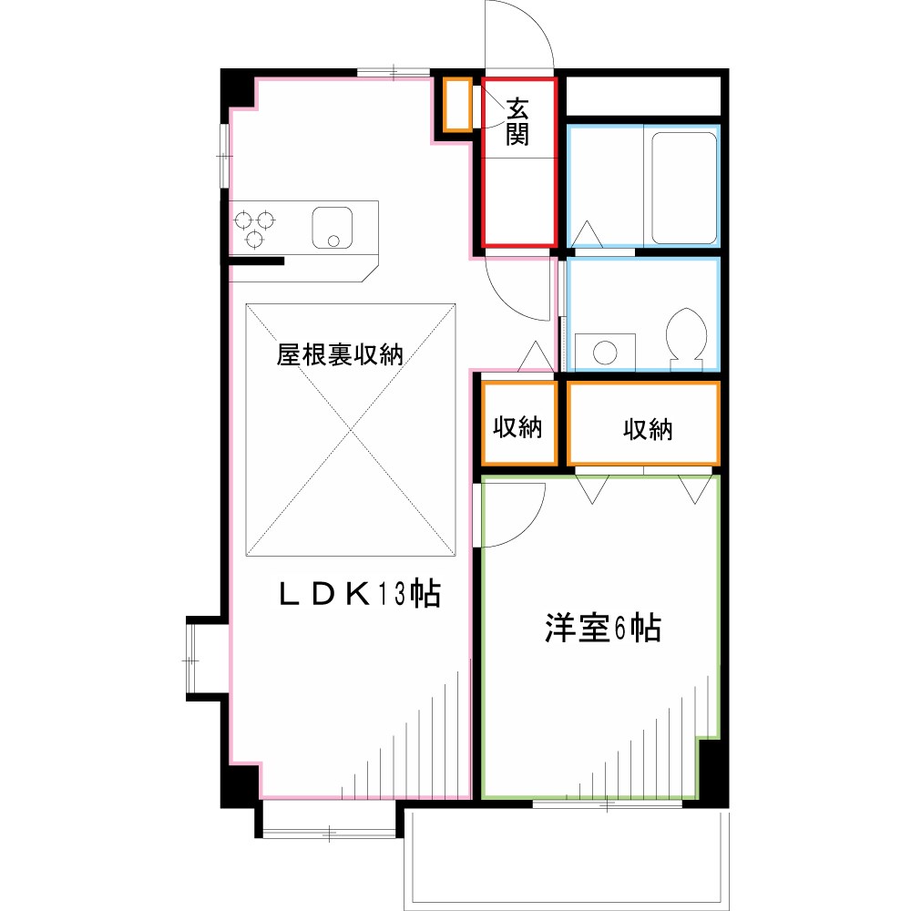 ヴィラアイダB 間取り
